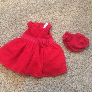 Baby dress and cardigan